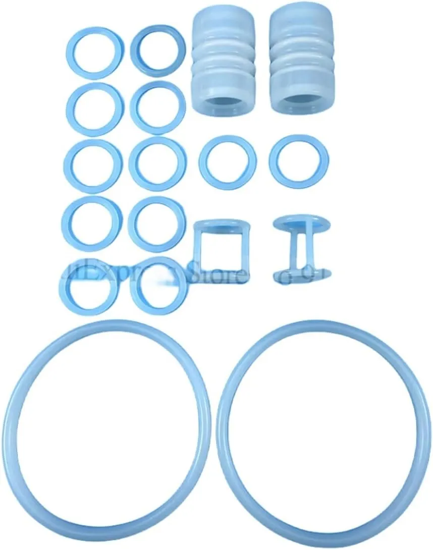 1 Bag 18 Sealing Rings Combo Silicone Gaskets New Fittings Replacements Spare Part,Compatible for BQL818T Soft Ice Cream Machines Accessories
