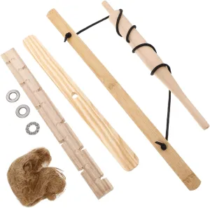 1 Set Outdoor Survival Learning Tool Wooden Fire Drill Kit for Camping Emergency Fire Starting for Adults Easy to Use Drill Starter