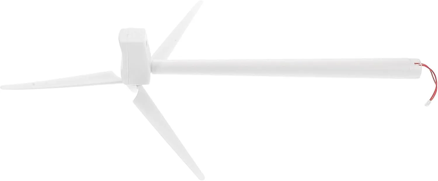 1 Set Solar 3D Windmill Model Kit Children's Educational Home Desktop Decoration Office Desk Ornament for Adventures and Indoor Experiments White