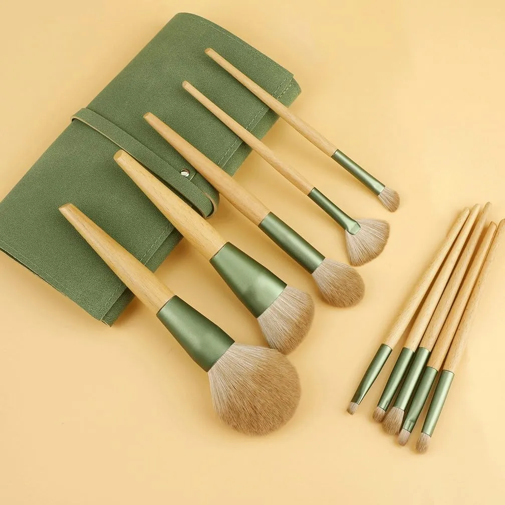 10 Pieces of Makeup Brush Set Super Soft Powder Blusher Powder Brush Eye Shadow Brush Cosmetic Brush