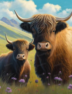 1000 Pieces Puzzles for Adults - Grassland Cute Yak Funny Puzzle Unique Difficult and Challenge Large Puzzle Game Toys Gift