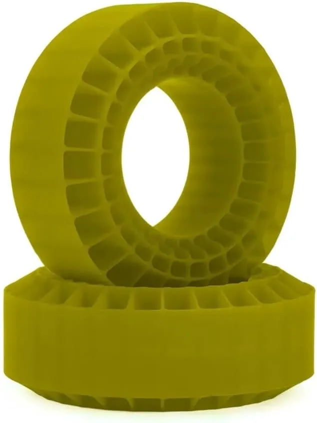 108mm Silica Gel Insert Foam Suitable Compatible with 1.9 Inch Tires 1/10 RC Crawler Cars TRX6 CMX VS4-10 Compatible with Various Models(Green 2PCS-Soft)