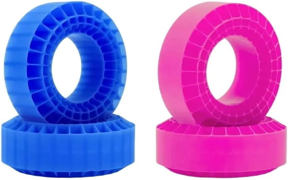 108mm Silica Gel Insert Foam Suitable Compatible with 1.9 Inch Tires 1/10 RC Crawler Cars TRX6 CMX VS4-10 Compatible with Various Models(Green 2PCS-Soft)