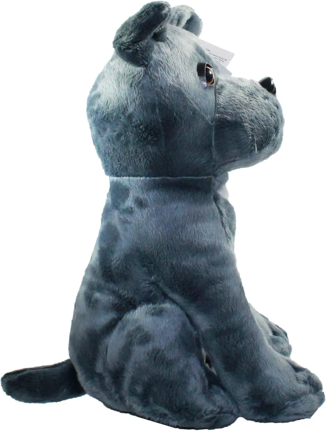 10" Grey Pitbull Plush Toy: Magnum - Real-Life Adopted American Staffordshire Terrier - Supports Animal Shelters
