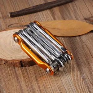11 in 1 Bike Repair Kits,Multi Function Bike Repair Tools Kit Pocket Folding Tool Wrench Portable Bike Multitool Cycling Tool for Bike
