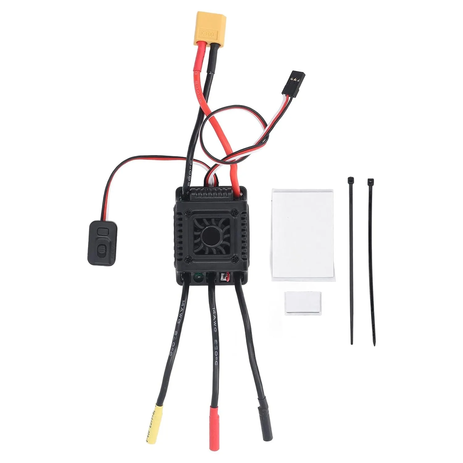 1/10 Scale RC Speed Controller, Customizable Braking Force, Adjustable Acceleration, for Off Road Racing and RC Car Enthusiasts