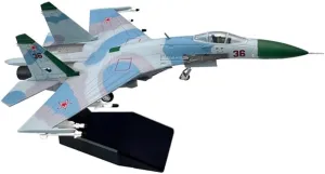 1/100 Scale for Soviet Su27 Sukhoi Su-27 Flanker Fighter Jet Airplane Metal Military Plane Model Miniatures Set