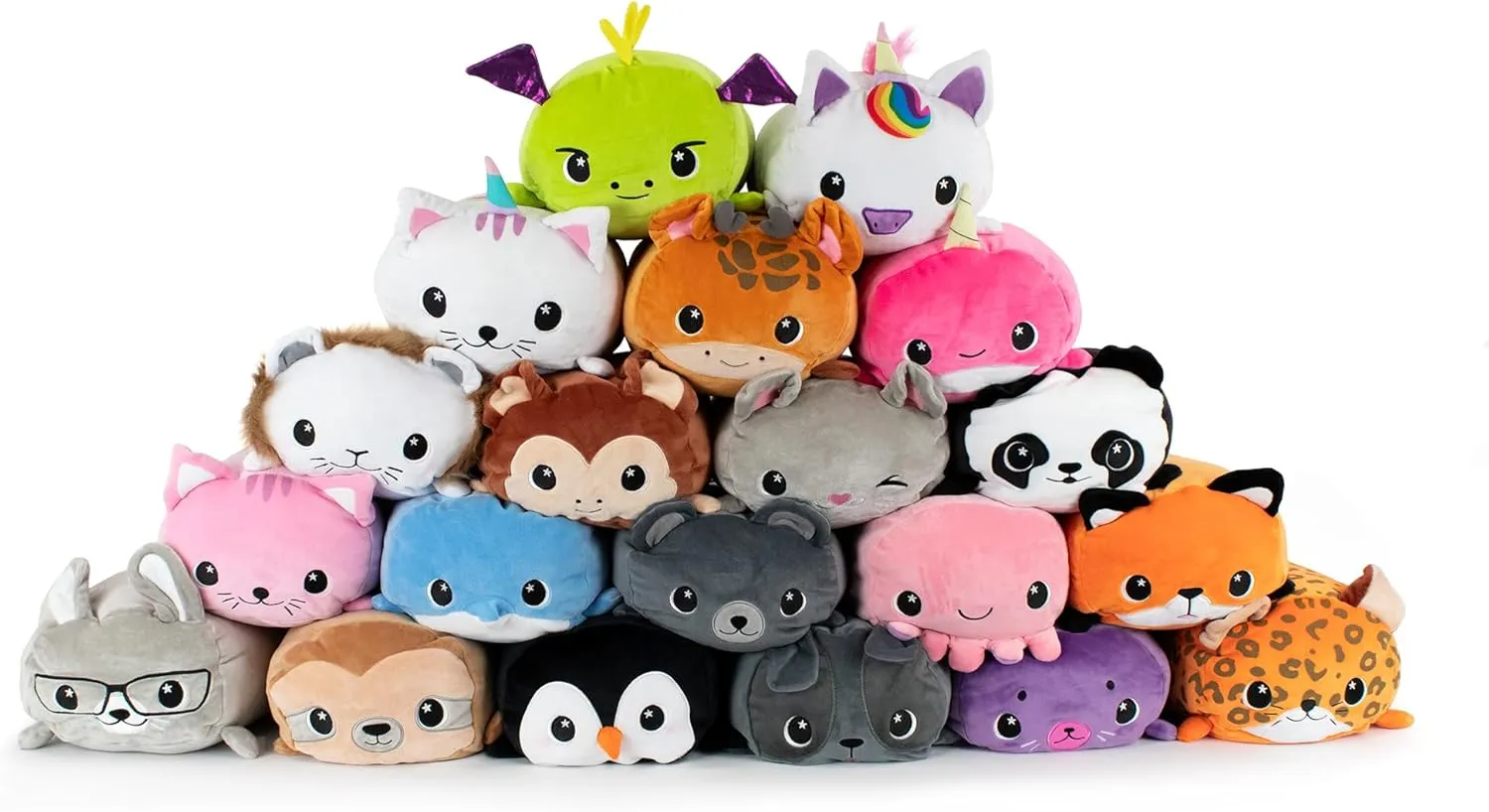 12” – Large Softest Plush Premium Squishy Pillow Series 1 – Lots of Different Award Winning Animals and Unique Stories – Snuggle and Stack – Endless Fun King Leo