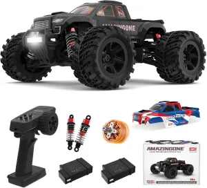 1:20 Scale Brushless Fast RC Cars for Adults, Max 45KPH High Speed Electric Monster Racing Car,Hobby RC Trucks 4X4 Offroad Waterproof,All Terrain RTR Remote Control Car 2 Lipo Bettery 20208