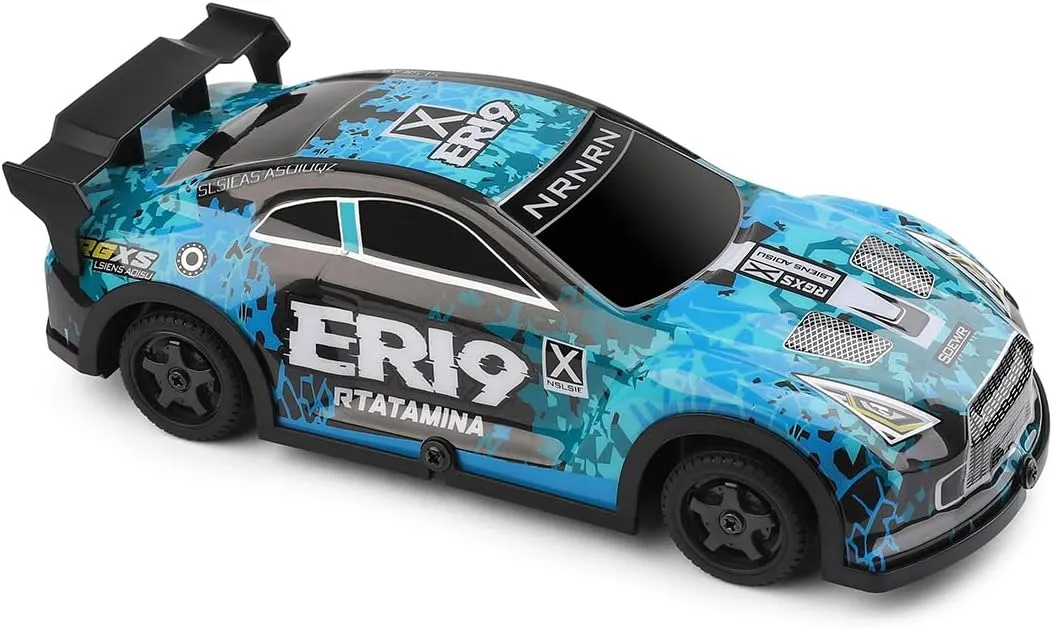 1:22 Scale RC Drift Car for Adults, 2.4GHz 4WD High-Speed RC Racing Car with LED Lights & Interchangeable Tires