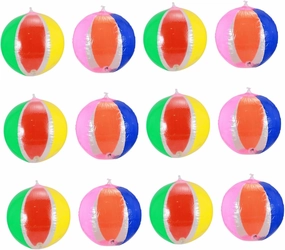 12pcs Colorful Beach Inflatable Glow Pool for Outdoor Games Festivals and Parties for Use Random Colors