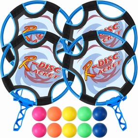 14 Pcs Water Paddle Ball Swimming Pool Game Include 4 Pool Paddle 10 Beach Paddle Ball Pool Outdoor Sport Games for Adults