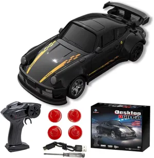1/64 Scale High-Performance 4WD Drift Car - 2.4G Full Proportional Remote Control Car Mini GTR Racing Vehicle Model Toy for Enthusiasts