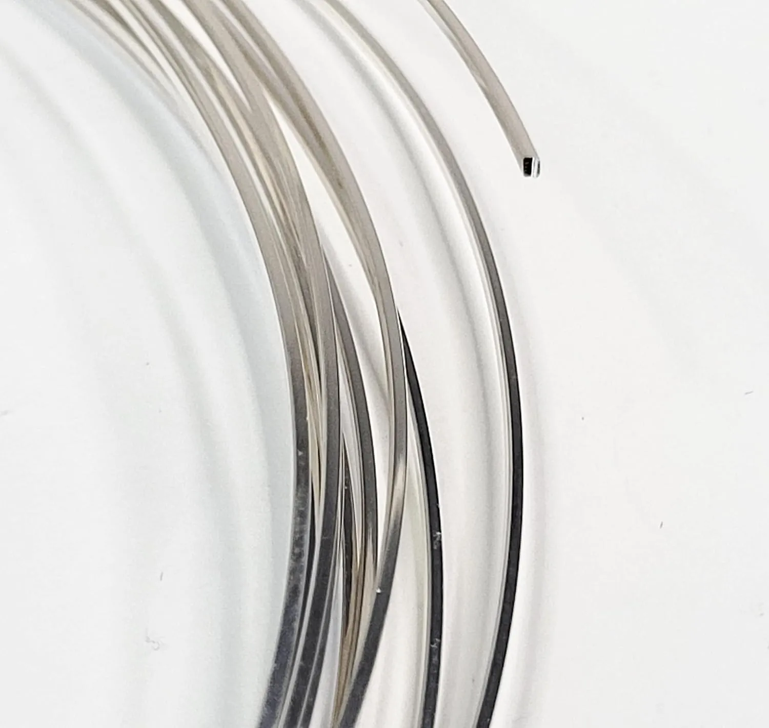 18 Gauge, Square, Dead Soft, 925 Sterling Silver Wire - 1 FT - for Jewelry Art from WIZART