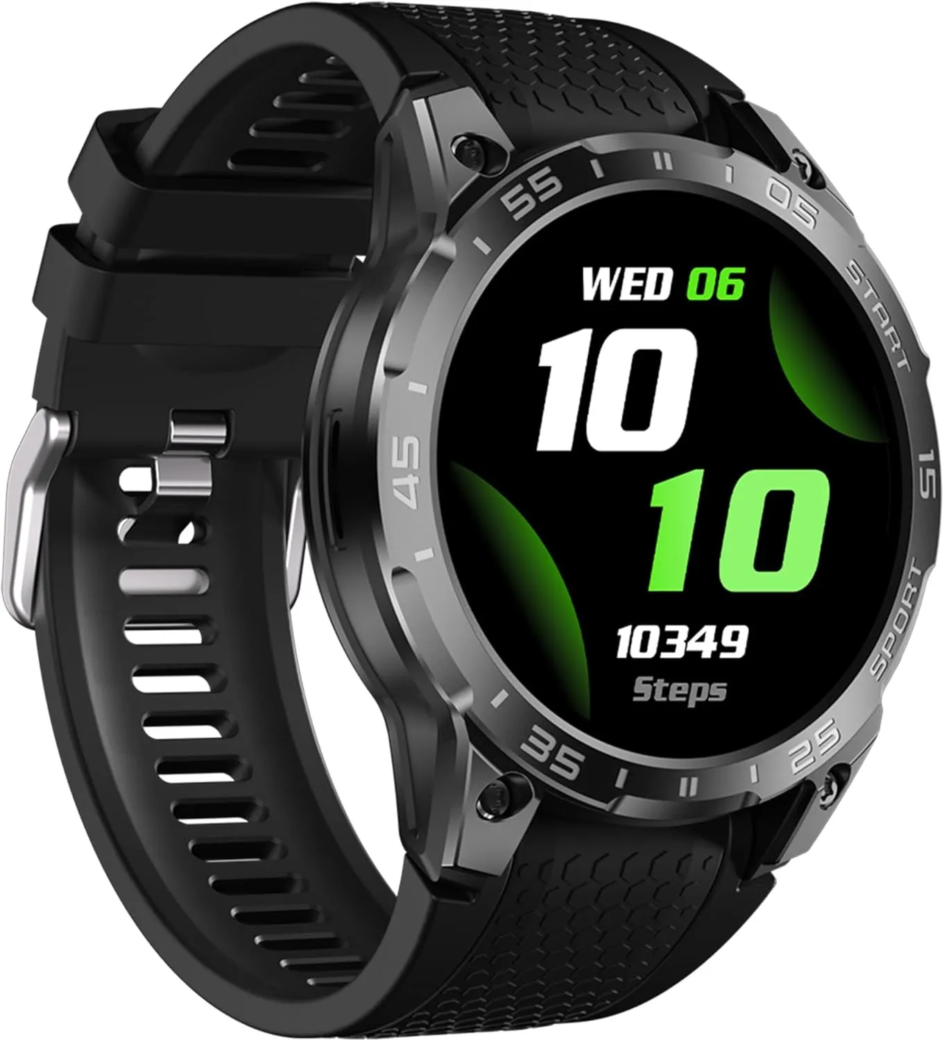 1.85 in Smart Watch for Men with AI Voice, Full-Featured Fitness Tracking, Waterproof, Health Monitoring, Multiple Sports Modes, Compatible with Android and iOS