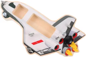 1Set Interactive Spaceship Busy Board DIY Learning for Engaging Early Education Activity Safe Design for Cognitive Development for Hands Play