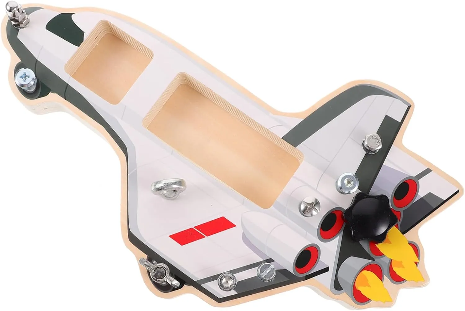 1Set Interactive Spaceship Busy Board DIY Learning for Engaging Early Education Activity Safe Design for Cognitive Development for Hands Play
