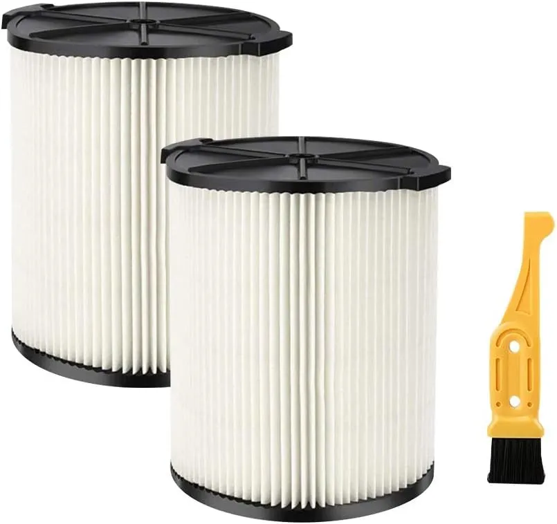 2-Pack VF4000 Replacement Filter for Ridgid 72947 Standard Wet dry Vac 5 to 20 Gallon 6-9 Gal Husky Vacuum Compatible WD5500 WD0671 RV2400A RV2600B Vac