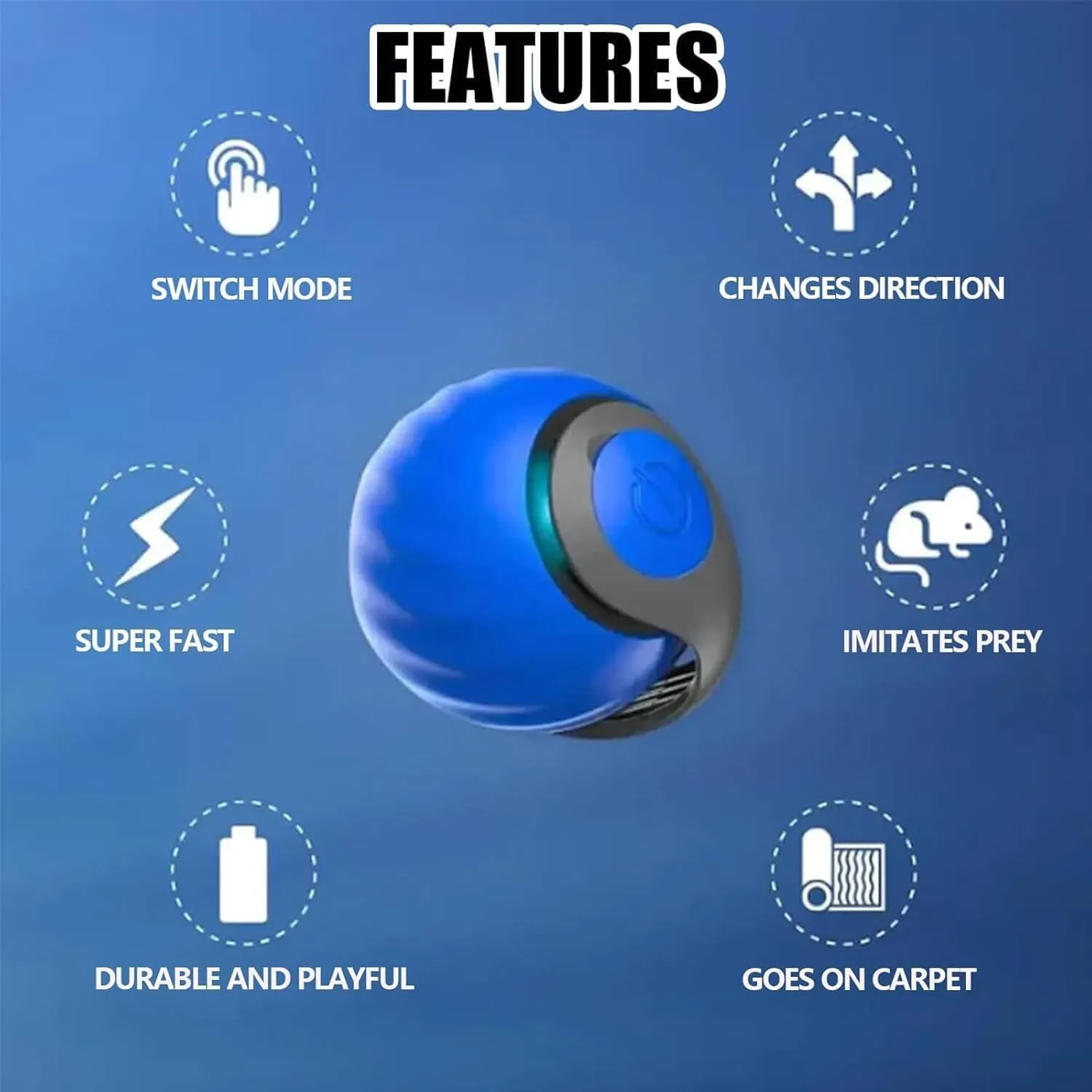 2 Packs Speedy 2.0 Tail,2025 New Speedy 2.0 Tail Cat Toy,Interactive Cat Toys for Indoor Cat, Turbo Tail 3.0 Smart Interactive Cat Toy Ball