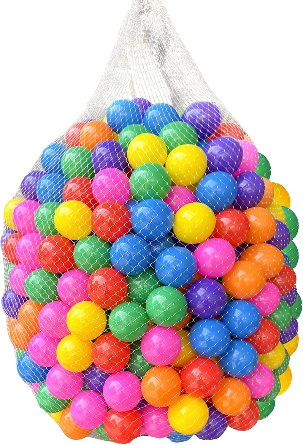 200 Count Plastic Soft Plastic Ball Pit Balls Colorful Play Pit Balls for Pet Dogs Ball Pit 2.2" Large Phthalate Free Bpa Free Balls for Toddlers 1-3 Baby Kids