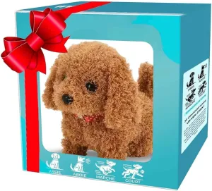 2025 New Realistic Interactive Robot Dog Puppy Toy - Smart AI Walking, Barking, Tail Wagging Electronic Pet Gift