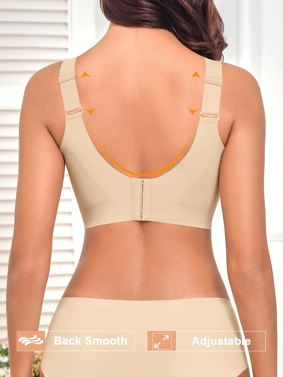2025 Womens Seamless Wireless Supportive Bra Push Up Comfort Soft No Underwire Full Coverage T-Shirt Bras (M-4XL)