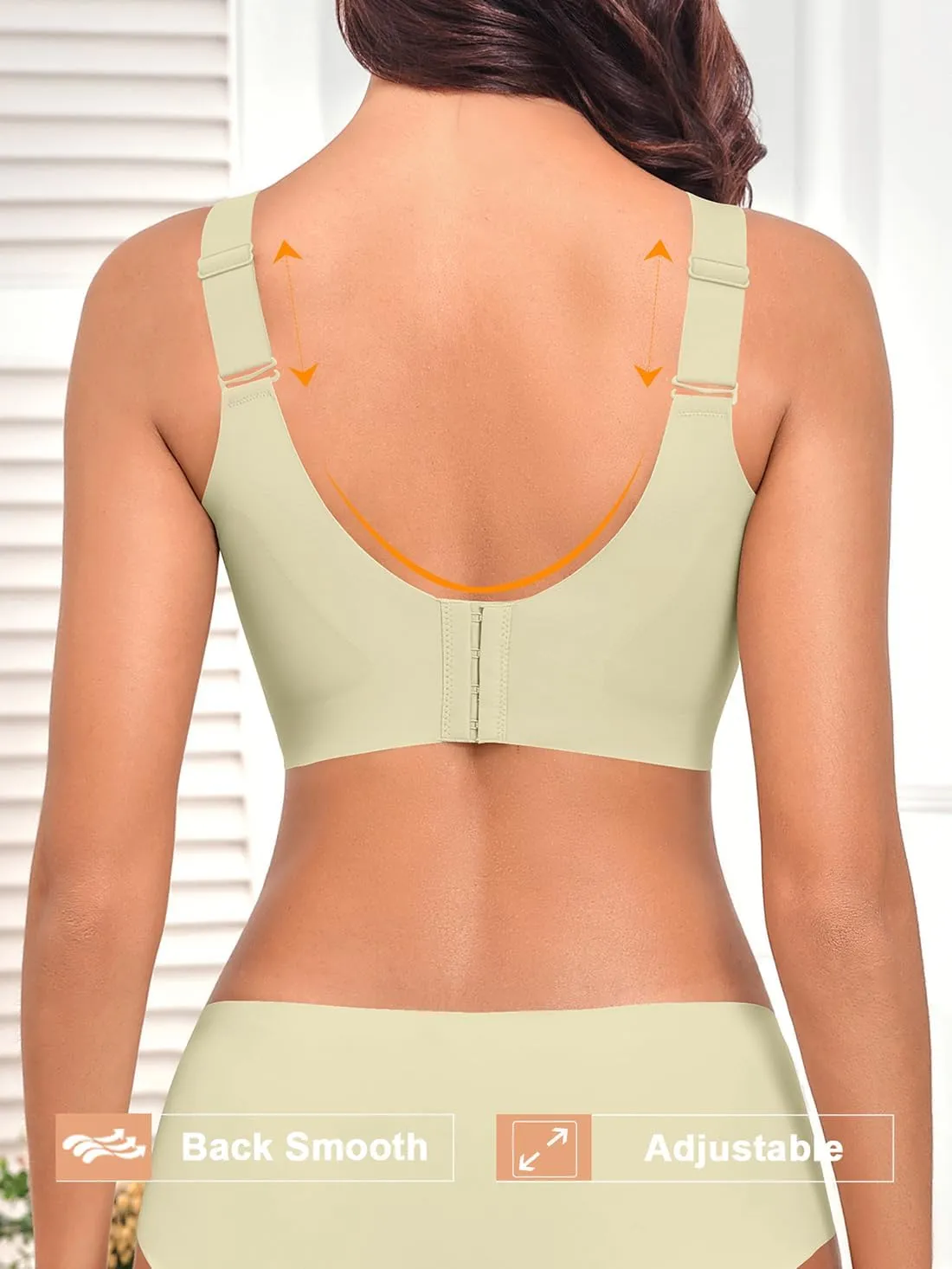 2025 Womens Seamless Wireless Supportive Bra Push Up Comfort Soft No Underwire Full Coverage T-Shirt Bras (M-4XL)