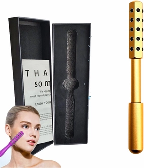 2025 New Elarique Glow Sculpting - Beauty Roller, Uplift Facial Massaging Beauty Tool, Facelift Pro Roller, Massage Face Tool, Cooling & Sculpting, for Skincare (Gold)