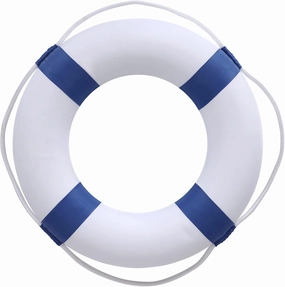 20 Inch Safety Life Preserver Ring Buoy for Swimming, Swim Foam Ring - Pool Safety Throw Rings, Rescue Lifeguard Wall Decoration