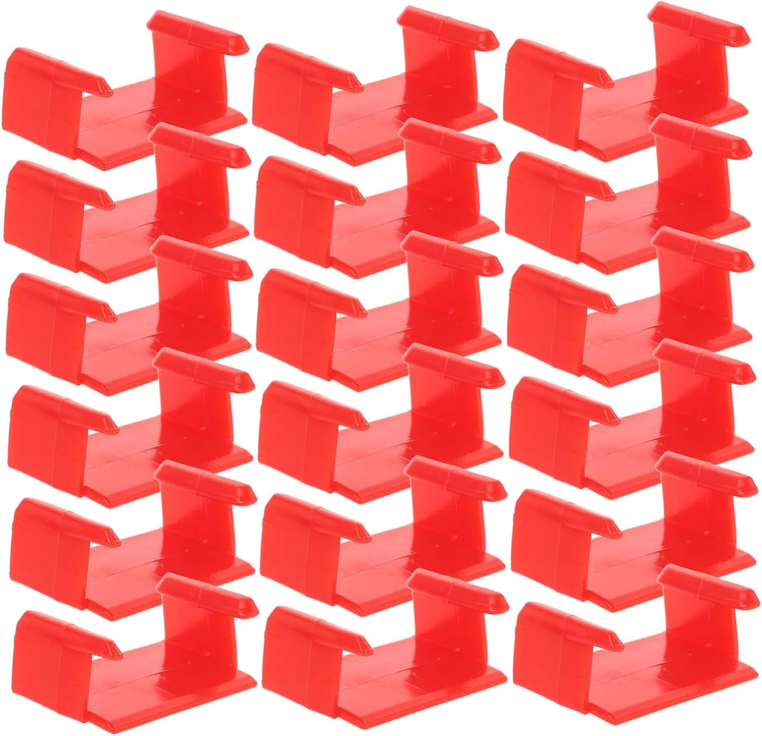 20pcs Train Clips Railway Securing Connectors for Easy Track Assembly Sturdy Stabilizers for Model Train Playtime Compatible with All Major Brands