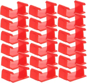 20pcs Train Clips Railway Securing Connectors for Easy Track Assembly Sturdy Stabilizers for Model Train Playtime Compatible with All Major Brands