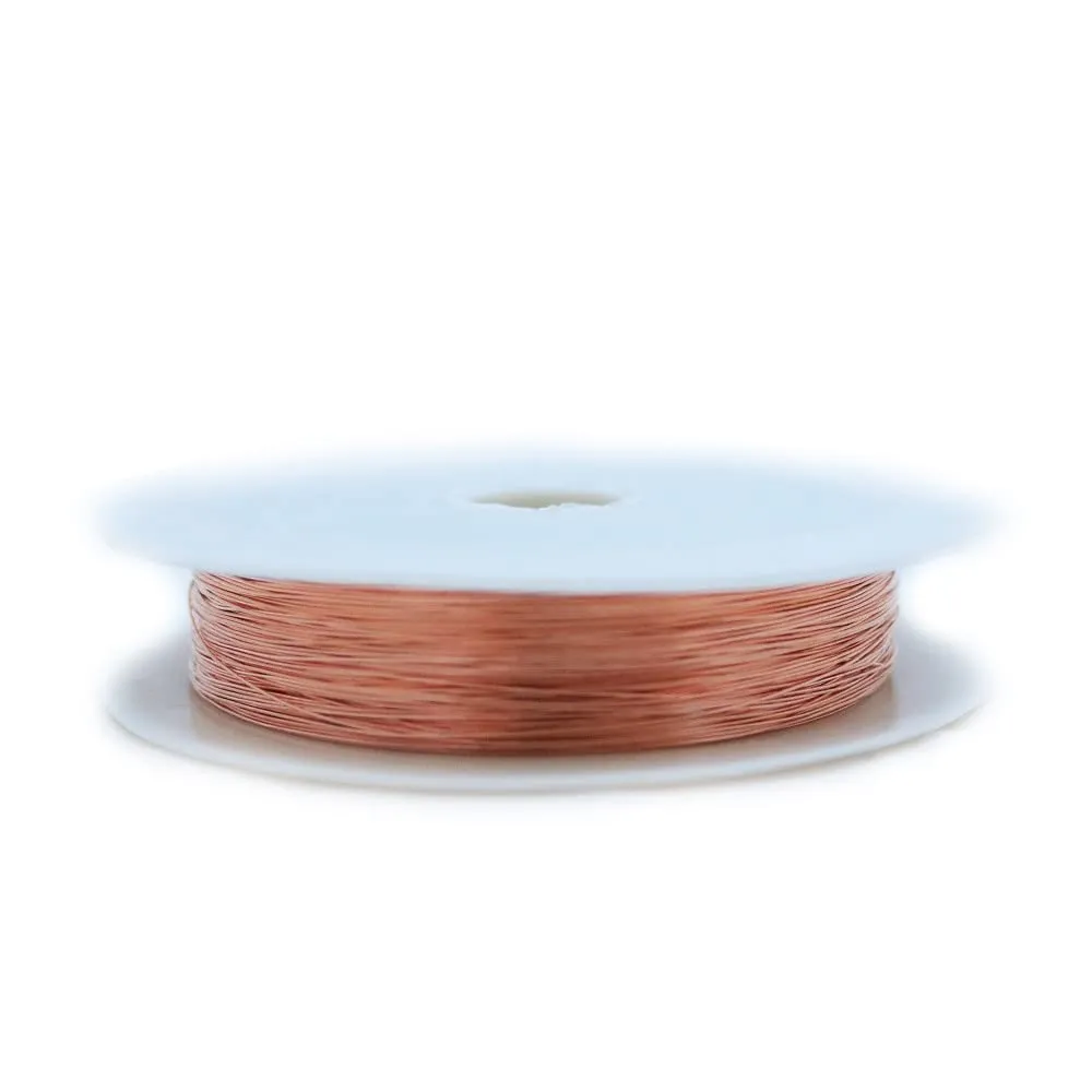 24 Gauge, 99.9% Pure Copper Wire (Square) Dead Soft CDA #110 Made in USA - 100FT by CRAFT WIRE