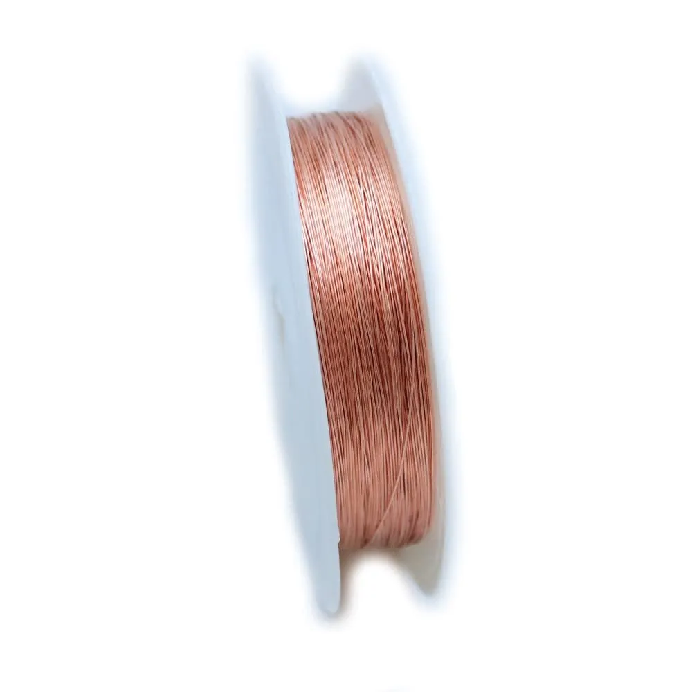 24 Gauge, 99.9% Pure Copper Wire (Square) Dead Soft CDA #110 Made in USA - 100FT by CRAFT WIRE