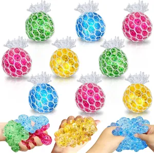 24 Pack Stress Balls Set Fidget Toys for Adults, Squishy Toys, Stress Relief Toys Squeeze Balls Bulk for Kids Adults Classroom Prize,Party Favors,Birthday Gift, Goodie Bag Stuffers Hand Exercise Balls
