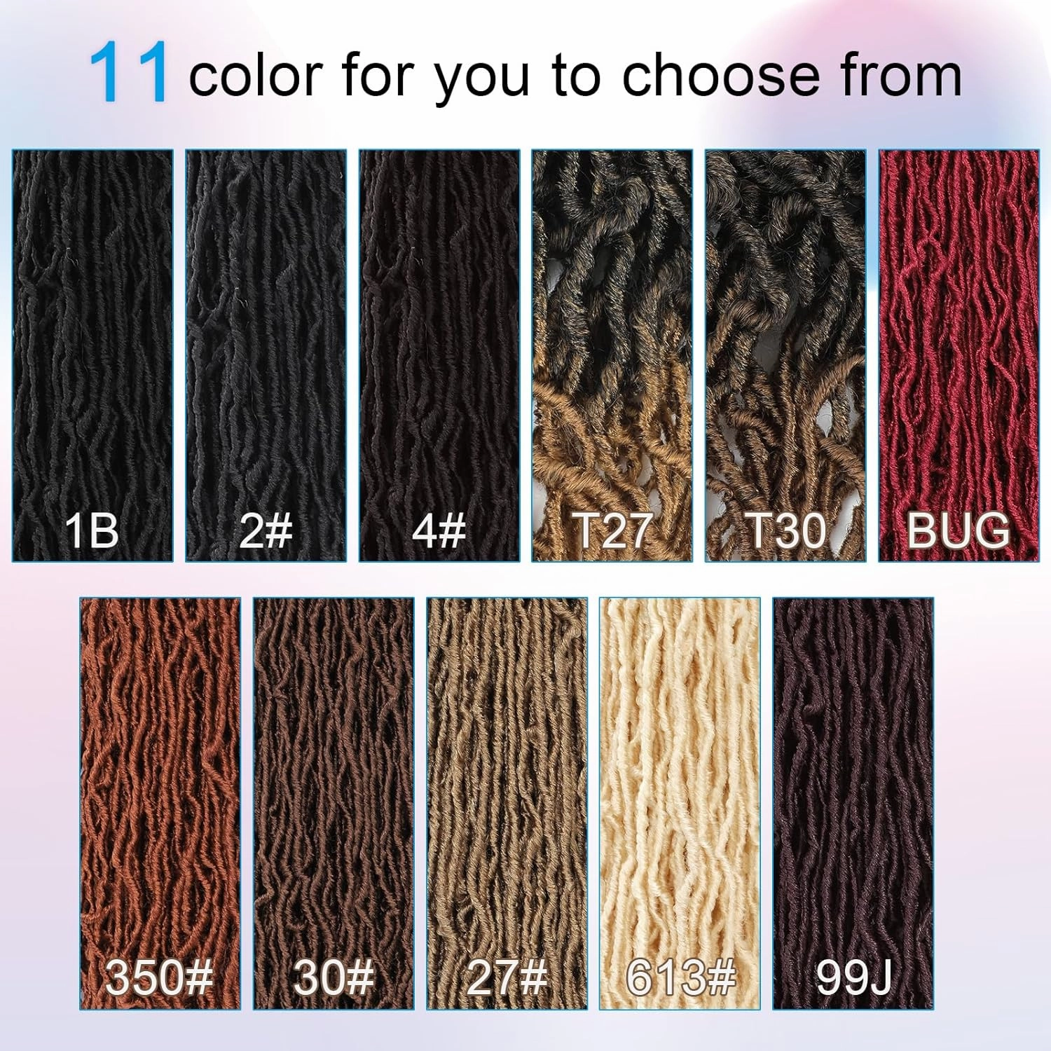 24 Inch Soft Locs Crochet Hair,8 Packs Pre Looped Light Brown Faux Locs Crochet Braids,Goddess Locs Hair For Black Women（24Inch 8pcs,30#）