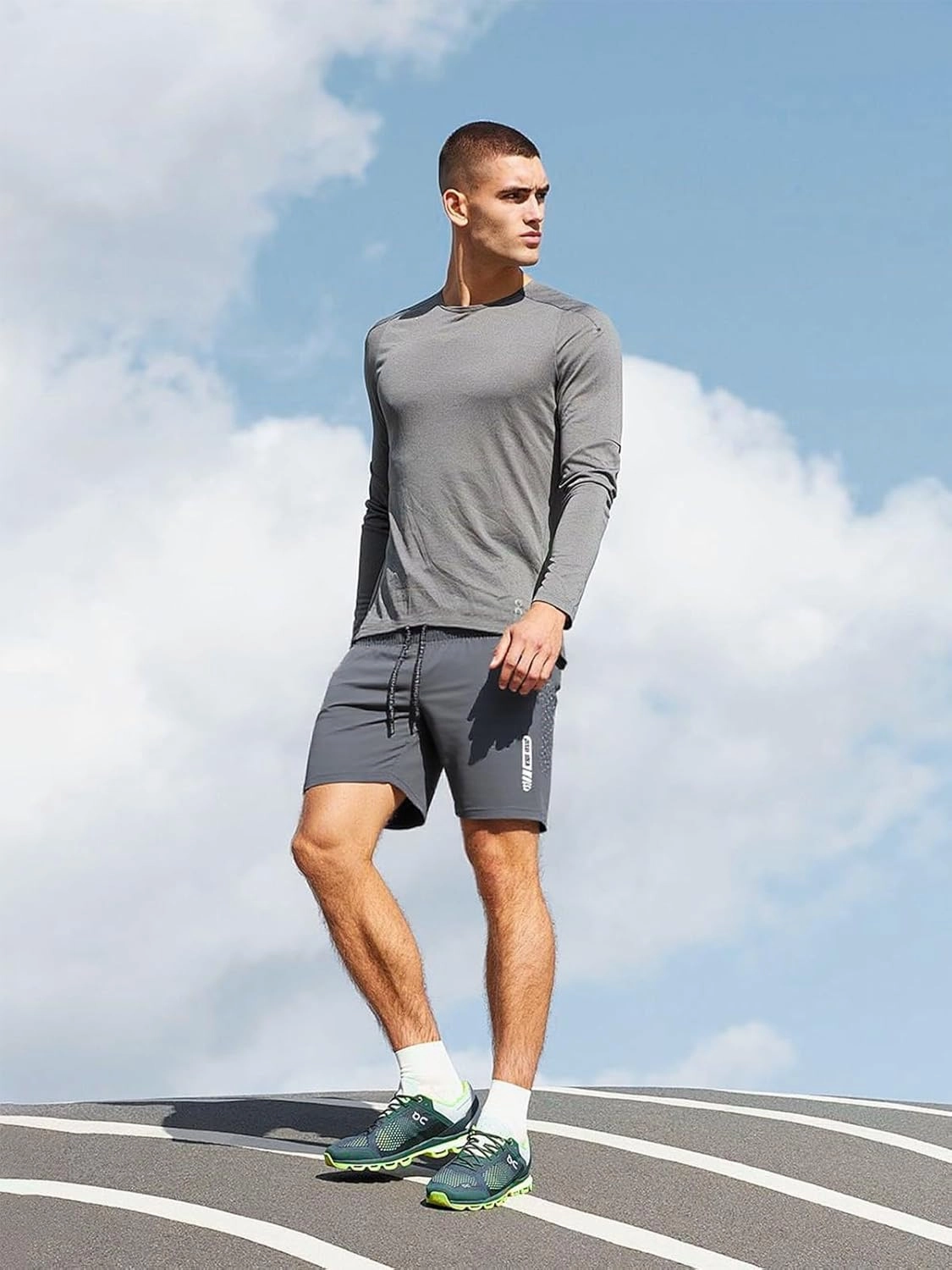 2 Pack Men's Athletic Shorts 7 Inch Inseam Lightweight Quick Dry Running Shorts for Men Gym Workout Shorts