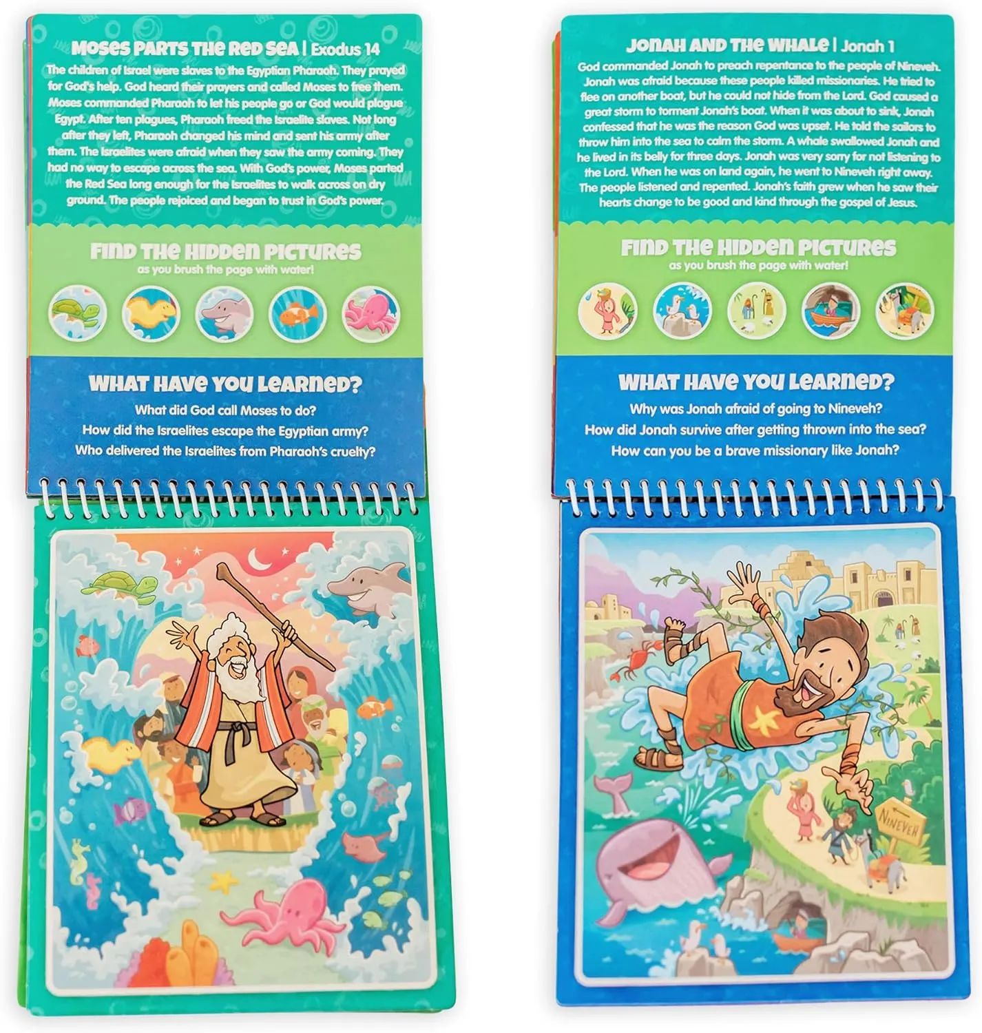 3 Pack Bible Activity Books for Kids Ages 3 : Old Testament & New Testament Set