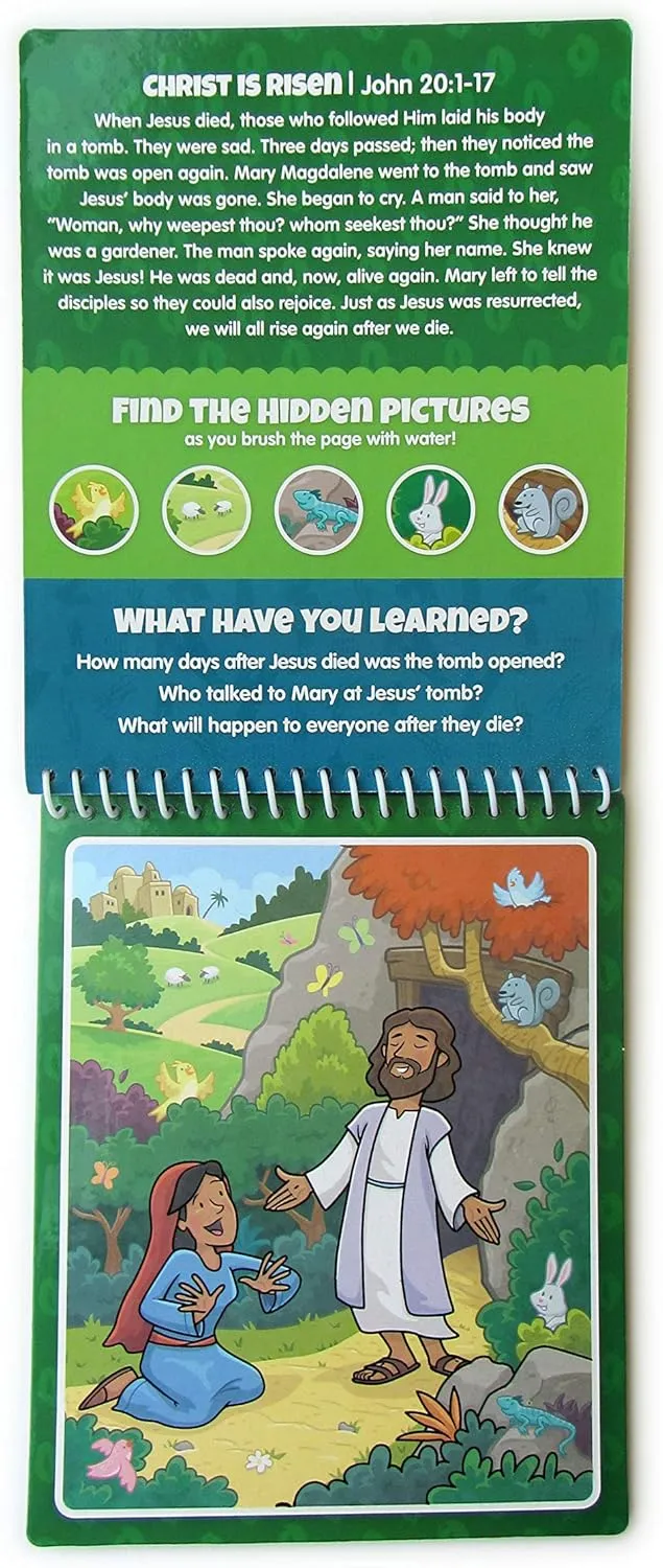 3 Pack Bible Activity Books for Kids Ages 3 : Old Testament & New Testament Set