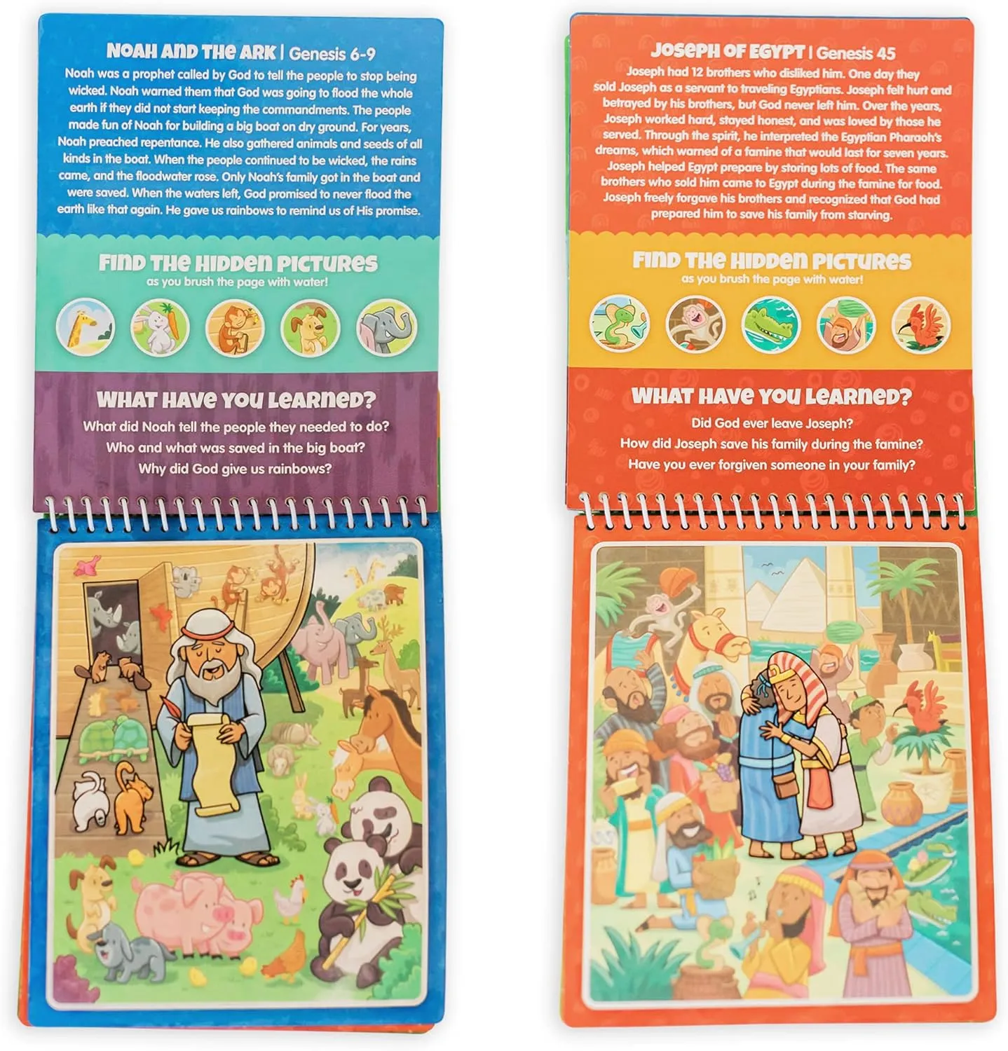 3 Pack Bible Activity Books for Kids Ages 3 : Old Testament & New Testament Set