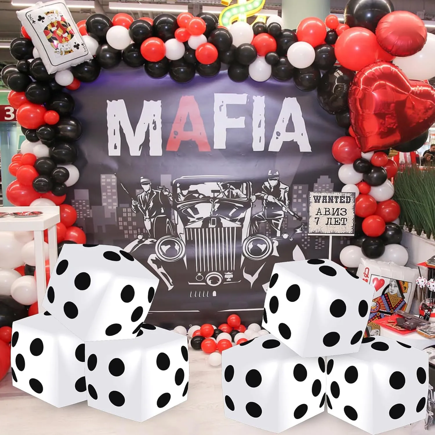 3 Pieces Jumbo Inflatable Dice 19.7 Inch Giant Inflatable Dice Multicolor Large Fun Game Toy for Indoor Outdoor Lawn Swimming Pool Party Board Game, White
