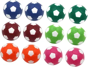 36mm Mini Soccer Footballs Set 12pcs Replacement Balls Plastic for Boys and Girls