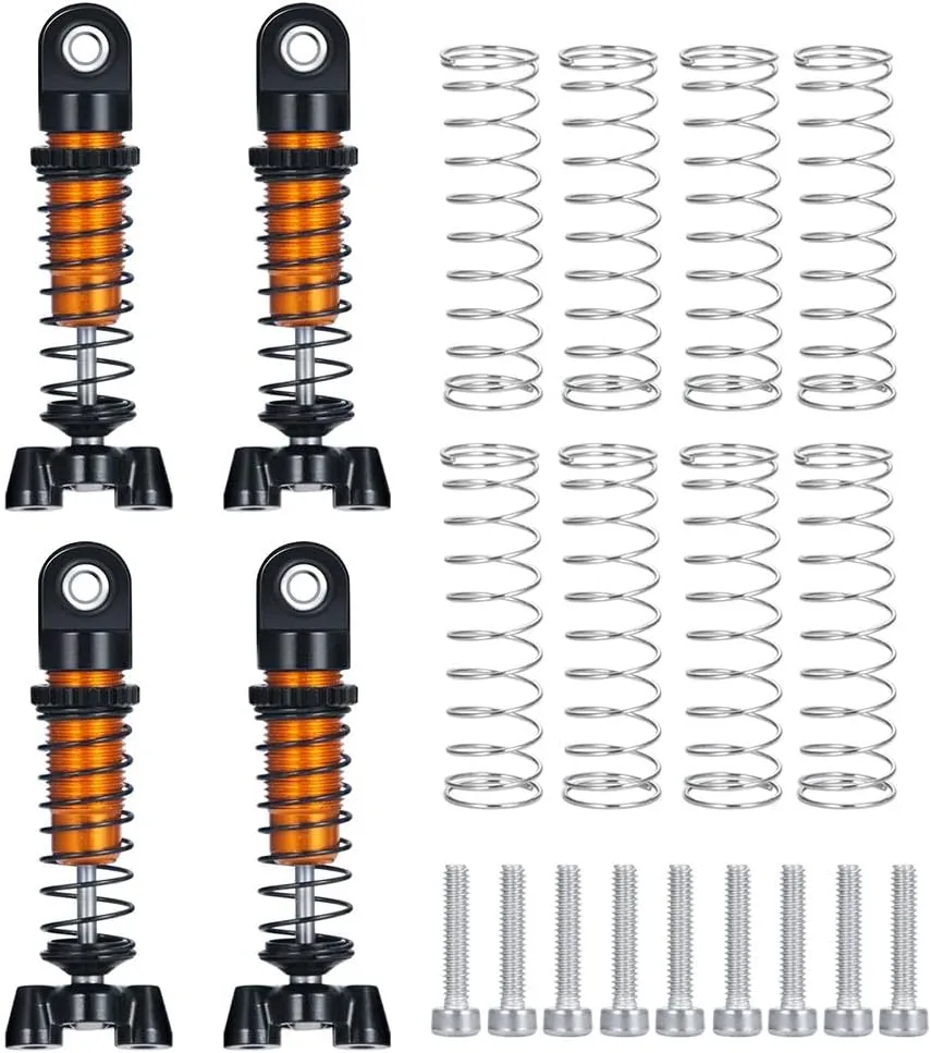 37mm Metal Adjustable Shock Absorber Damper Suspension for Kyosho Jimny 1/18 MINI-Z 4×4 JEEP Wrangler Hilux 1/24 RC Car