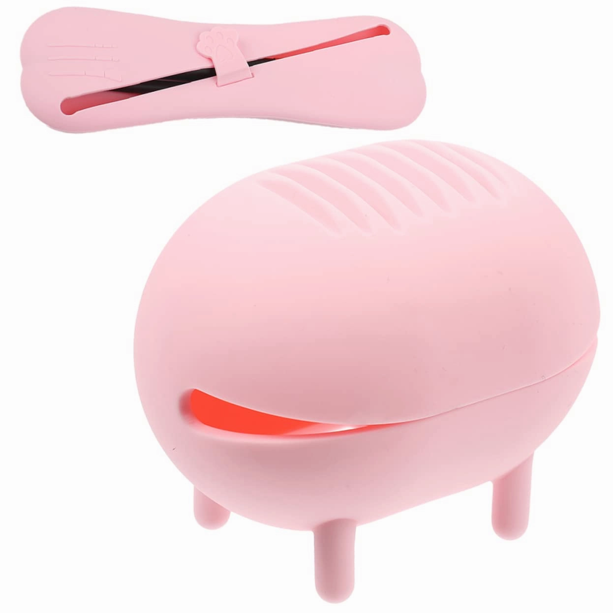 3 Sets Makeup Sponge Holder Silicone Powder Puff Box Brush Storage Case Travel-friendly Sponge Set