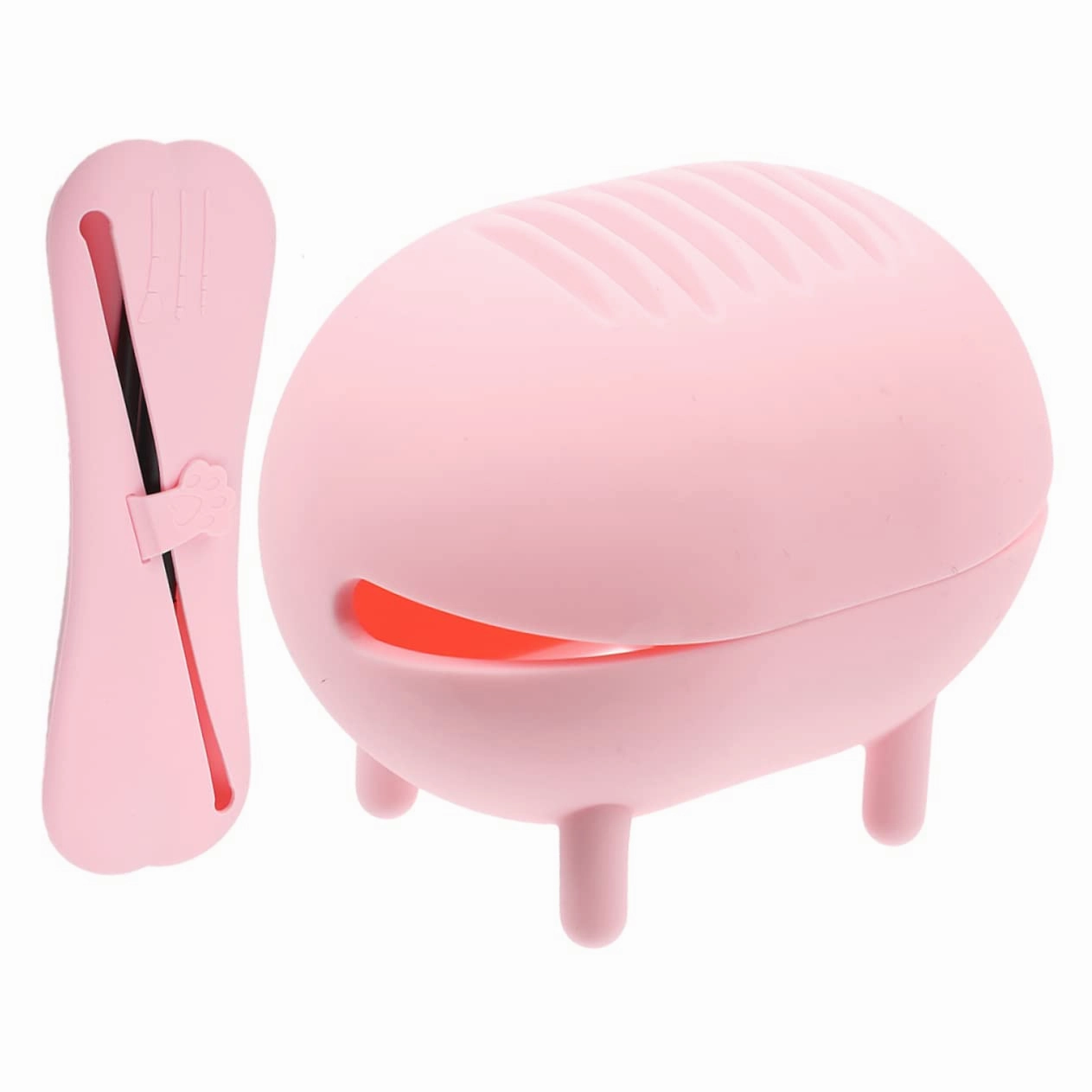 3 Sets Makeup Sponge Holder Silicone Powder Puff Box Brush Storage Case Travel-friendly Sponge Set