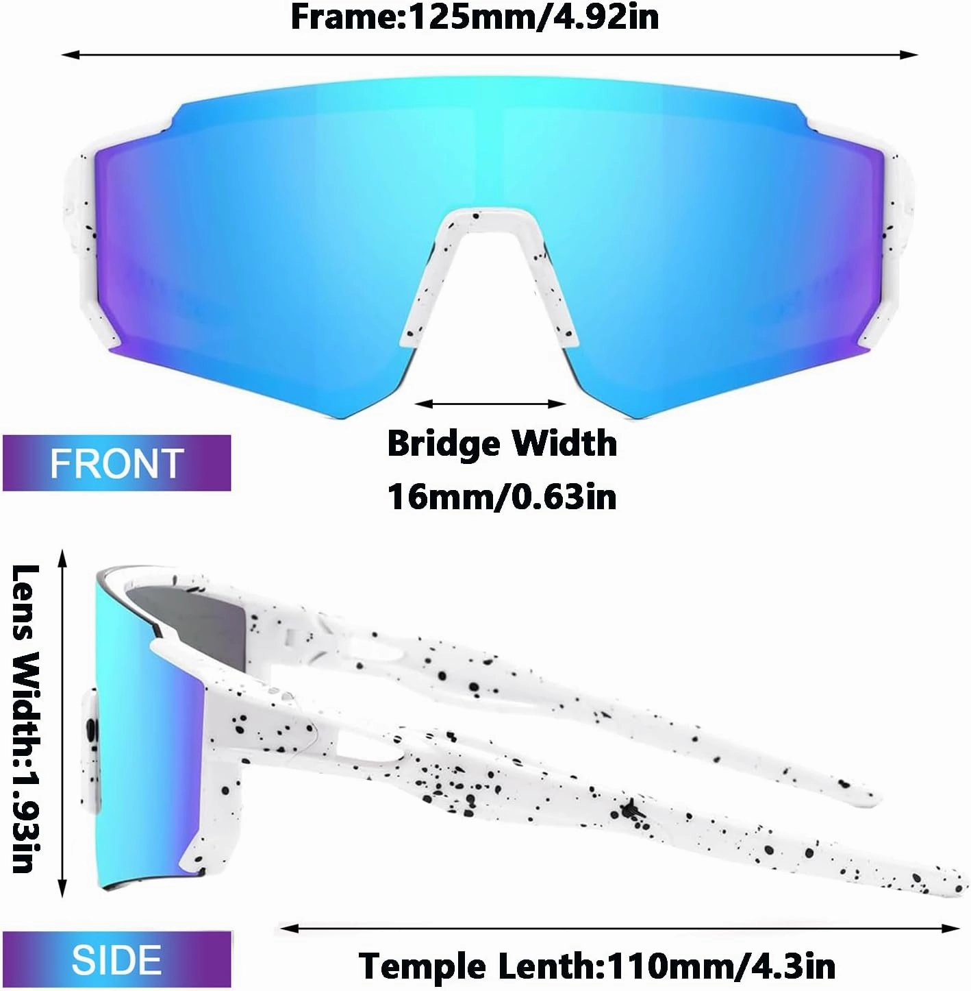 3PACK Youth Kids Baseball Sunglasses,Sports Sunglasses for Boys Girls,Cycling Running Golf Glasses