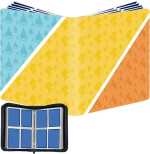 4-Pocket Card Binder Compatible With PTCG Cards,TCG Cards Holder,Trading Card Games Collection Binder Case Book Fits 400 Cards With 50 Removable Sleeves