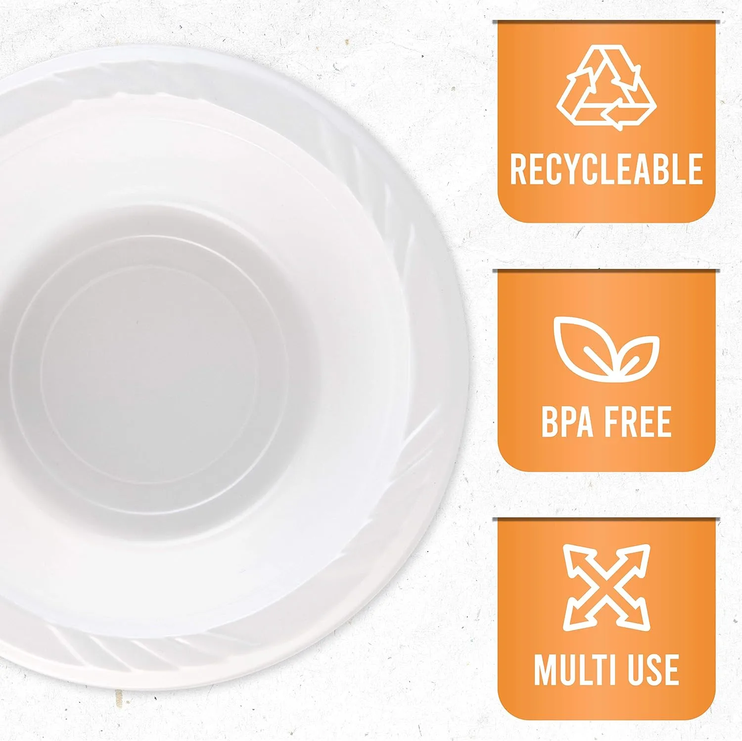 400 Count Disposable 5 ounce White Plastic Dessert Bowls
