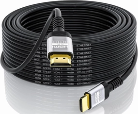 4K HDMI Cable 30 Ft | 18Gbps Ultra High Speed HDMI 2.0 Cable 4K@60Hz HDR 3D ARC HDCP2.2 Ethernet HDMI Cord | for UHD TV Monitor Laptop Xbox PS4/PS5 ect (9.1m)