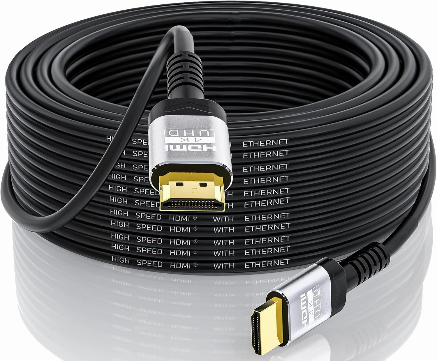 4K HDMI Cable 30 Ft | 18Gbps Ultra High Speed HDMI 2.0 Cable 4K@60Hz HDR 3D ARC HDCP2.2 Ethernet HDMI Cord | for UHD TV Monitor Laptop Xbox PS4/PS5 ect (9.1m)