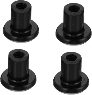 4pcs Door Hinge Nut Heavy Duty Hinge Nuts Locks Door Stopper Handle Bumpers Wheel Steering Latches Car Electric Combination Axle Kick Float Adjustable Latch Hood Bolt Black Iron